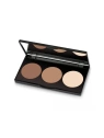 GOLDEN ROSE Contour Powder Kit paletka do modelowania 3w1 3x4,5g