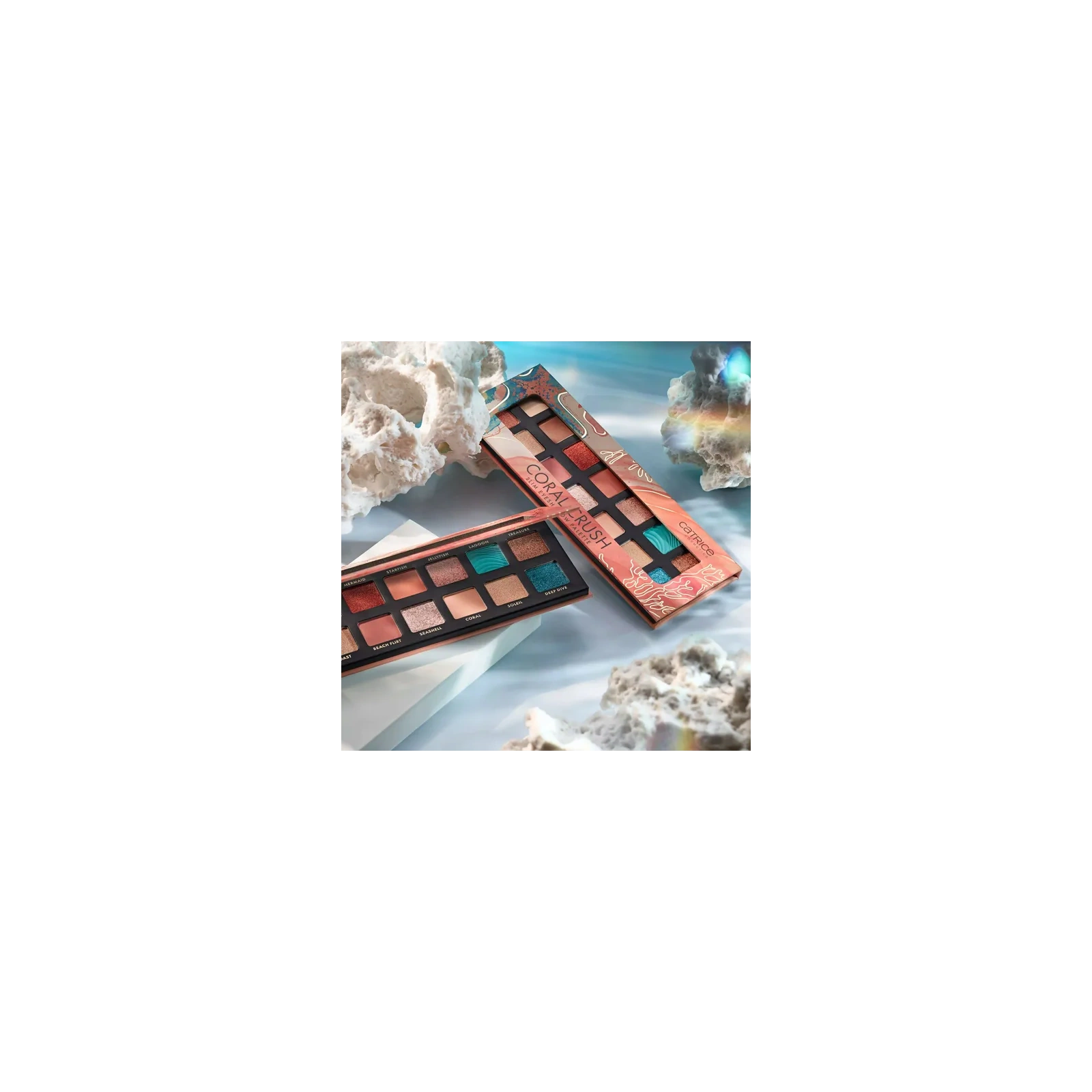 CATRICE Slim Coral Crush paleta cieni do powiek 030 Under the Sea 10,6g 
