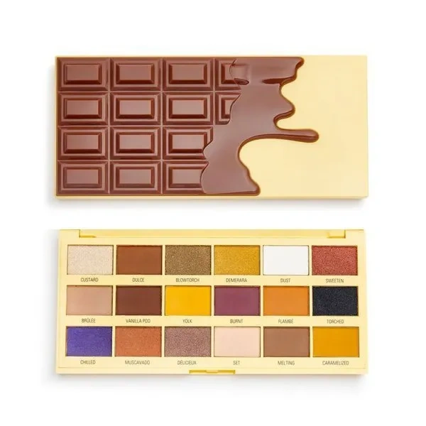 MAKEUP REVOLUTION I Heart Makeup Chocolate Palette paleta 18 cieni Creme Brulee 22g