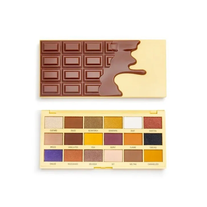 MAKEUP REVOLUTION I Heart Makeup Chocolate Palette paleta 18 cieni Creme Brulee 22g
