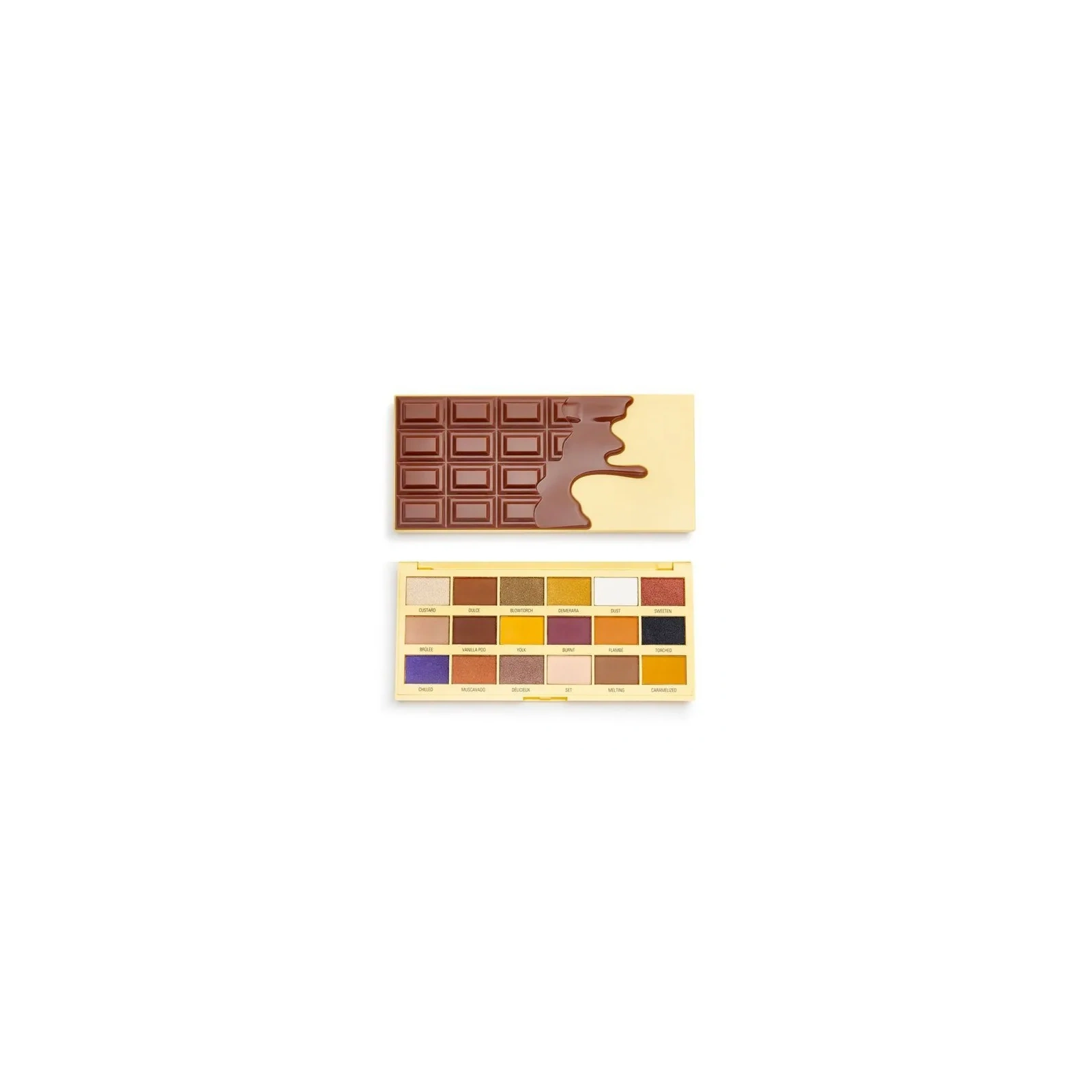 MAKEUP REVOLUTION I Heart Makeup Chocolate Palette paleta 18 cieni Creme Brulee 22g
