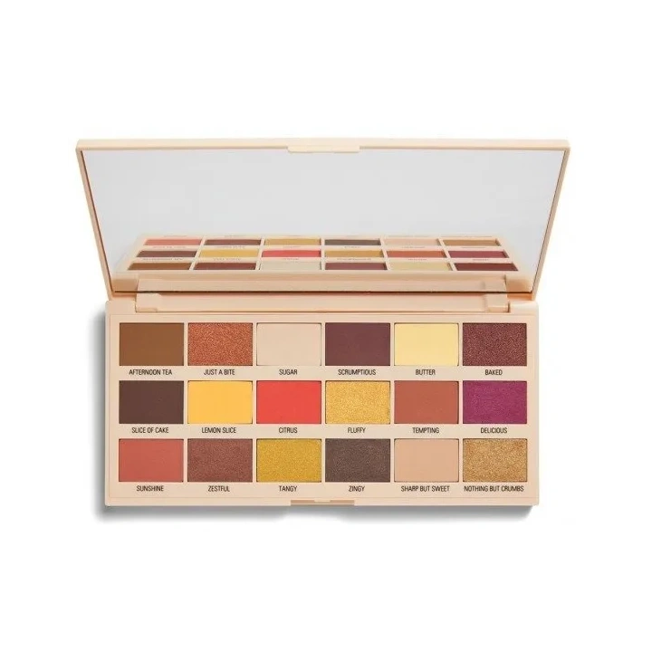 MAKEUP REVOLUTION Lemon Dizzle Chocolatte Palette paleta 18 cieni do powiek 22 g