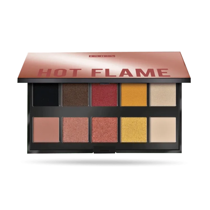 PUPA Make Up Stories paleta cieni do powiek 002 Hot Flame 18g
