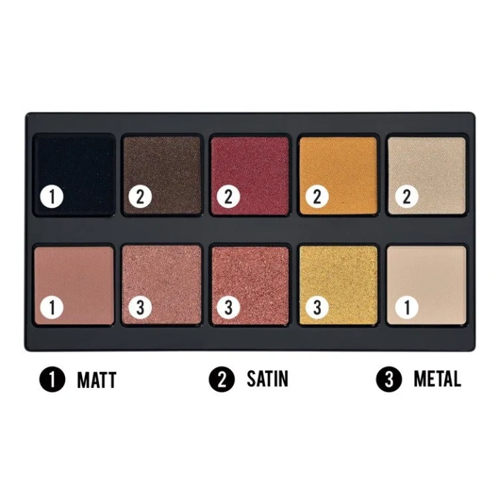 PUPA Make Up Stories paleta cieni do powiek 002 Hot Flame 18g