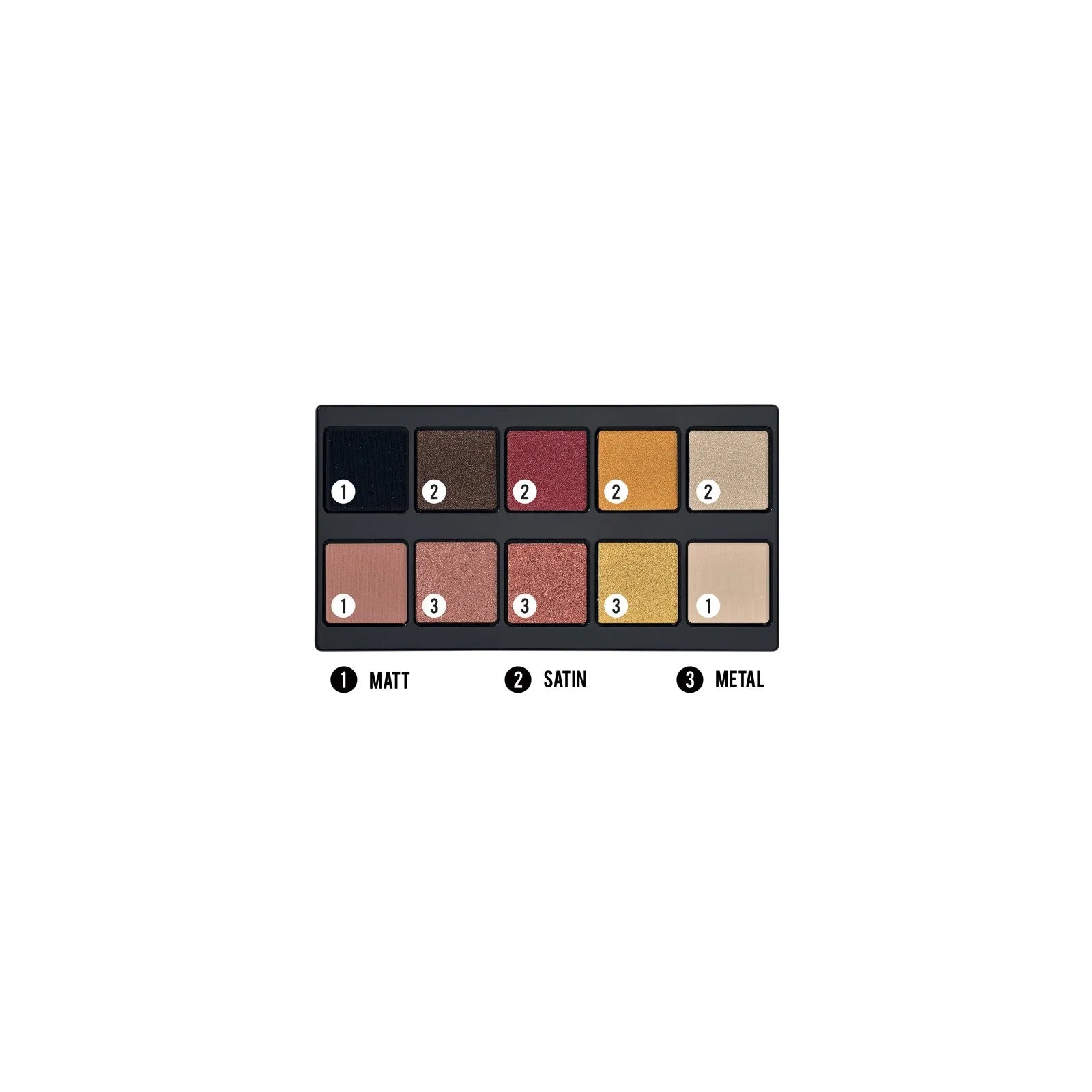 PUPA Make Up Stories paleta cieni do powiek 002 Hot Flame 18g