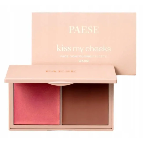 PAESE Kiss My Cheeks paleta do konturowania w ciepłej tonacji Warm 15g