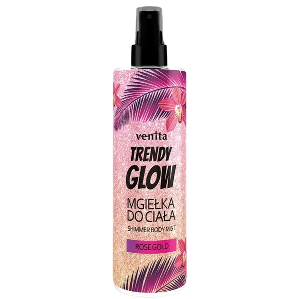 VENITA Trendy Glow Shimmer Body Mist mgiełka do ciała Rose Gold 200ml 