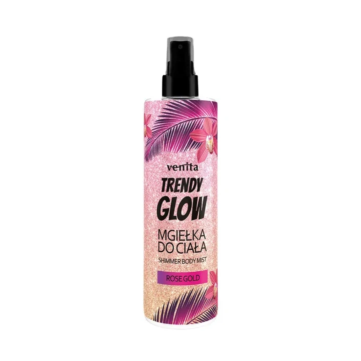 VENITA Trendy Glow Shimmer Body Mist mgiełka do ciała Rose Gold 200ml 