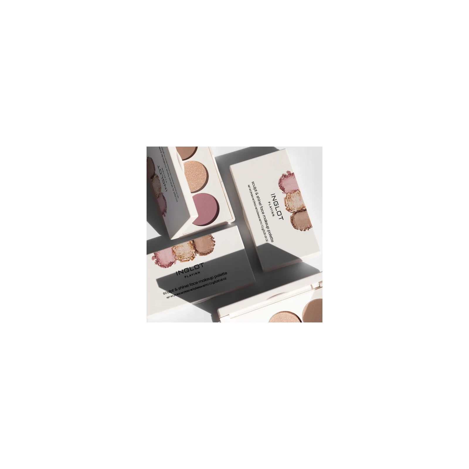 INGLOT Playinn paleta do makijażu twarzy SCULPT & SHINE! 7,2g