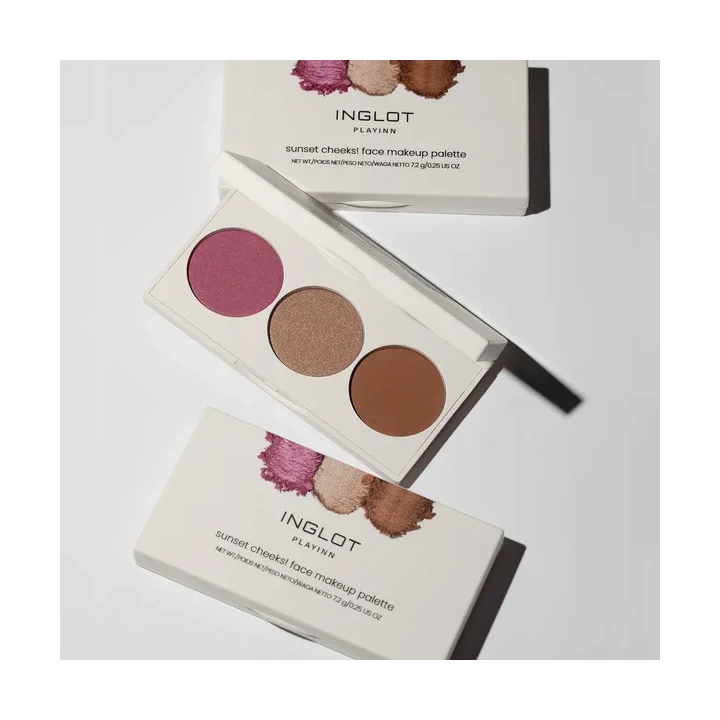 INGLOT Playinn paleta do makijażu twarzy SUNSET CHEEKS! 7,2g
