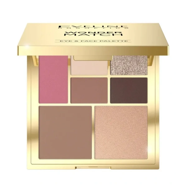 EVELINE Wonder Match paleta do makijażu oczu i konturowania twarzy 14g