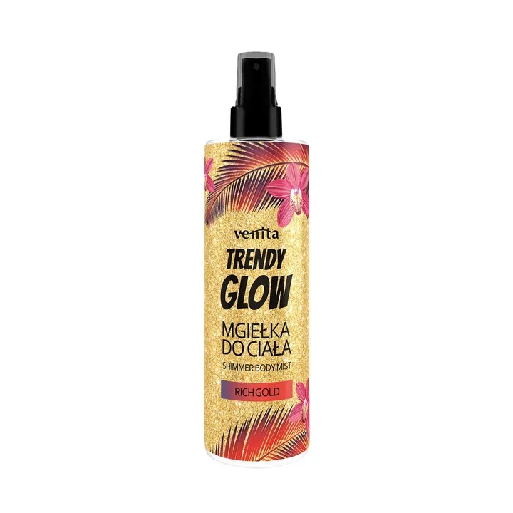VENITA Trendy Glow Shimmer Body Mist mgiełka do ciała Rich Gold 200ml 
