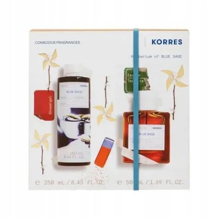 KORRES zestaw żel pod prysznic + edt Conscious Fragrances Blue Sage
