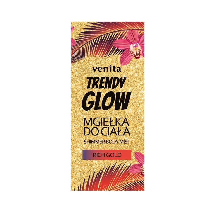 VENITA Trendy Glow Shimmer Body Mist mgiełka do ciała Rich Gold 200ml 