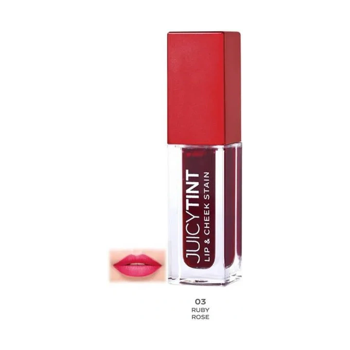 GOLDEN ROSE Juicy Tint Lip And Cheek Stain farbka do ust i policzków 03 Ruby Rose 5,2ml 