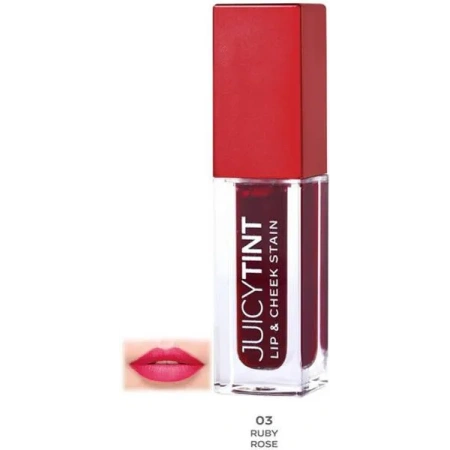 GOLDEN ROSE Juicy Tint Lip And Cheek Stain farbka do ust i policzków 03 Ruby Rose 5,2ml 