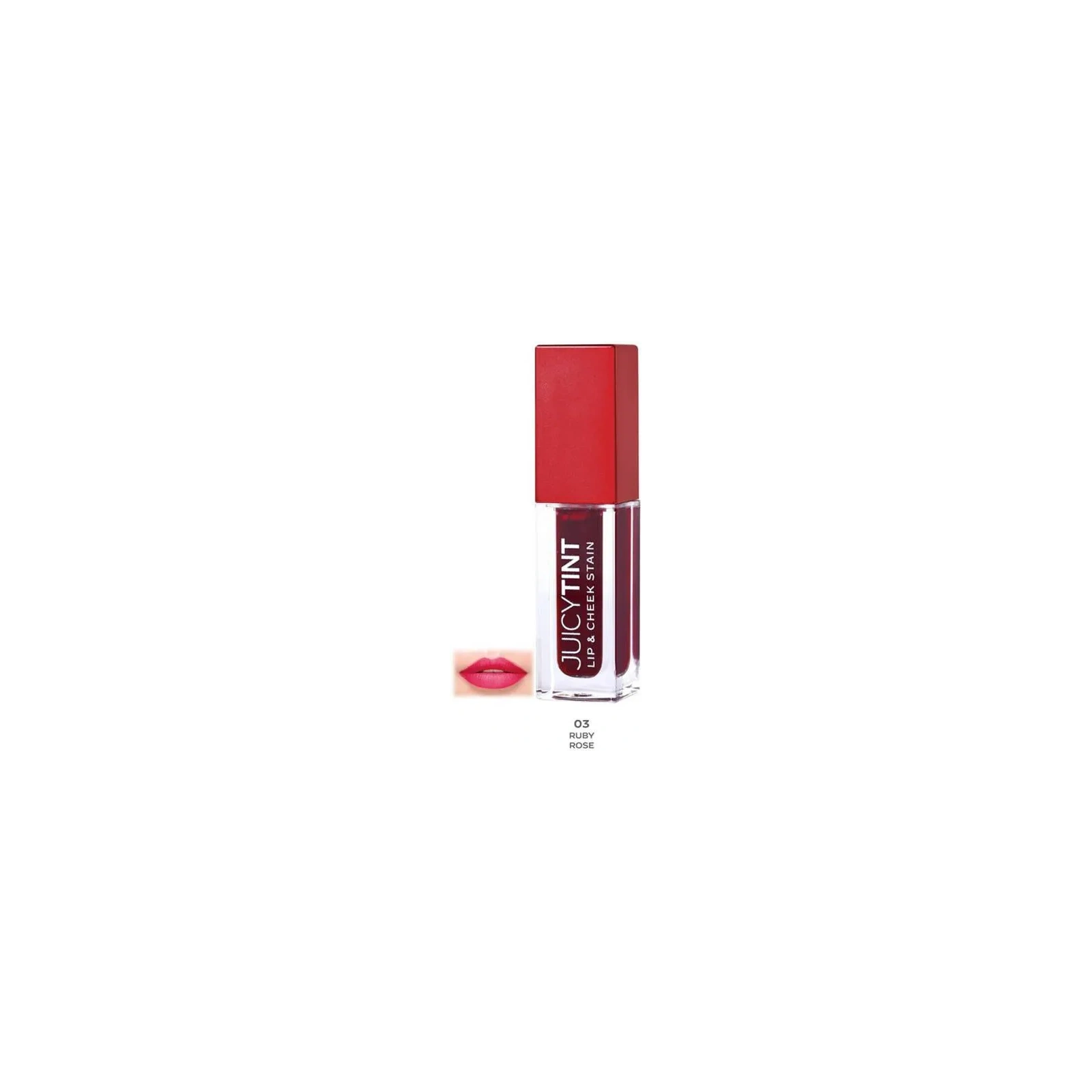 GOLDEN ROSE Juicy Tint Lip And Cheek Stain farbka do ust i policzków 03 Ruby Rose 5,2ml 