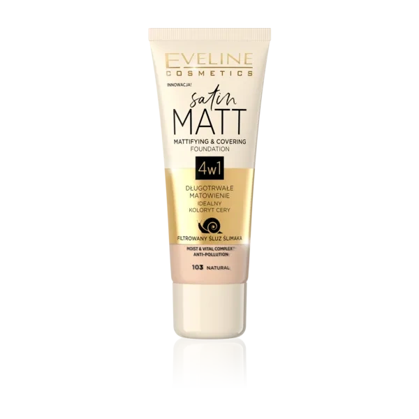 EVELINE Satin Matt podkład 103 Natural 30ml