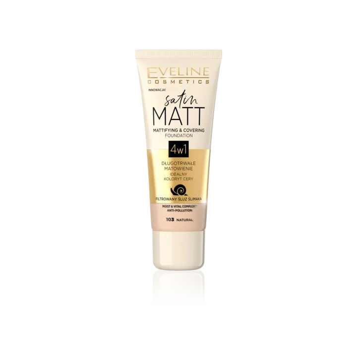 EVELINE Satin Matt podkład 103 Natural 30ml