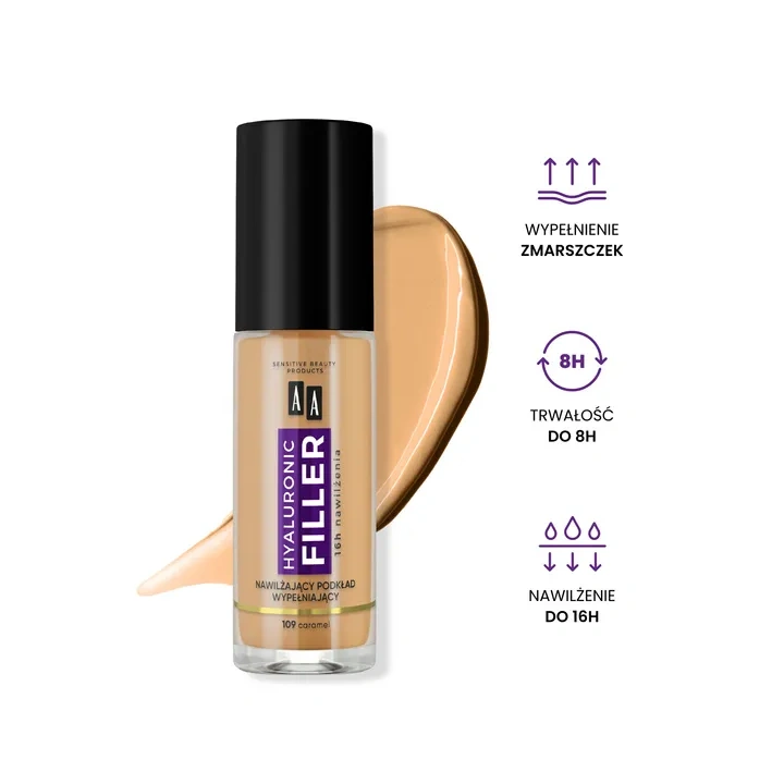 AA Make Up Filler podkład wypełniający zmarszczki 109 Caramel 30ml