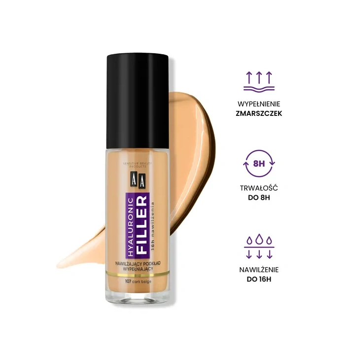 AA Make Up Filler podkład wypełniający zmarszczki 107 Dark Beige 30ml