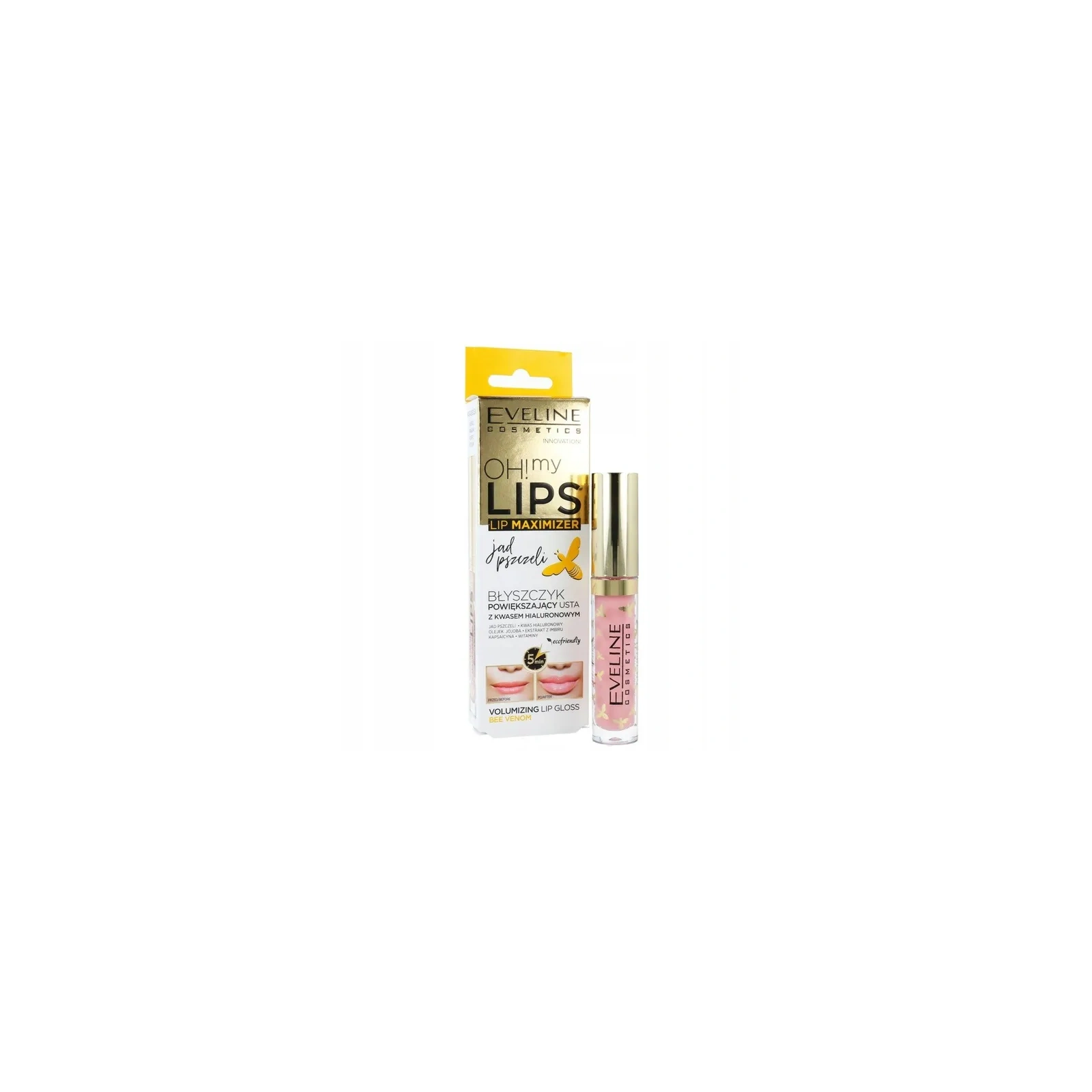 EVELINE Oh My Lips błyszczyk powiększający usta Jad Pszczeli 4.5ml