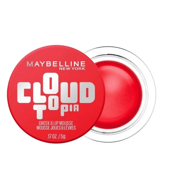 MAYBELLINE Cloudtopia Cheek&Lip Mousse mus do ust i policzków 03 Divine Crimson 5g