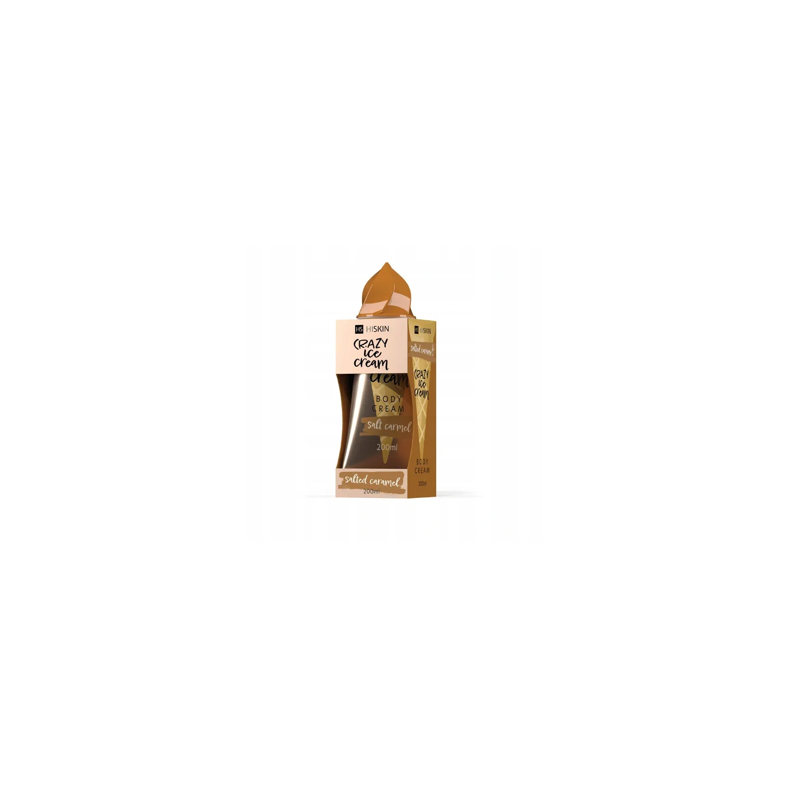 HISKIN Crazy Ice Cream krem do ciała SŁONY KARMEL 200ml 