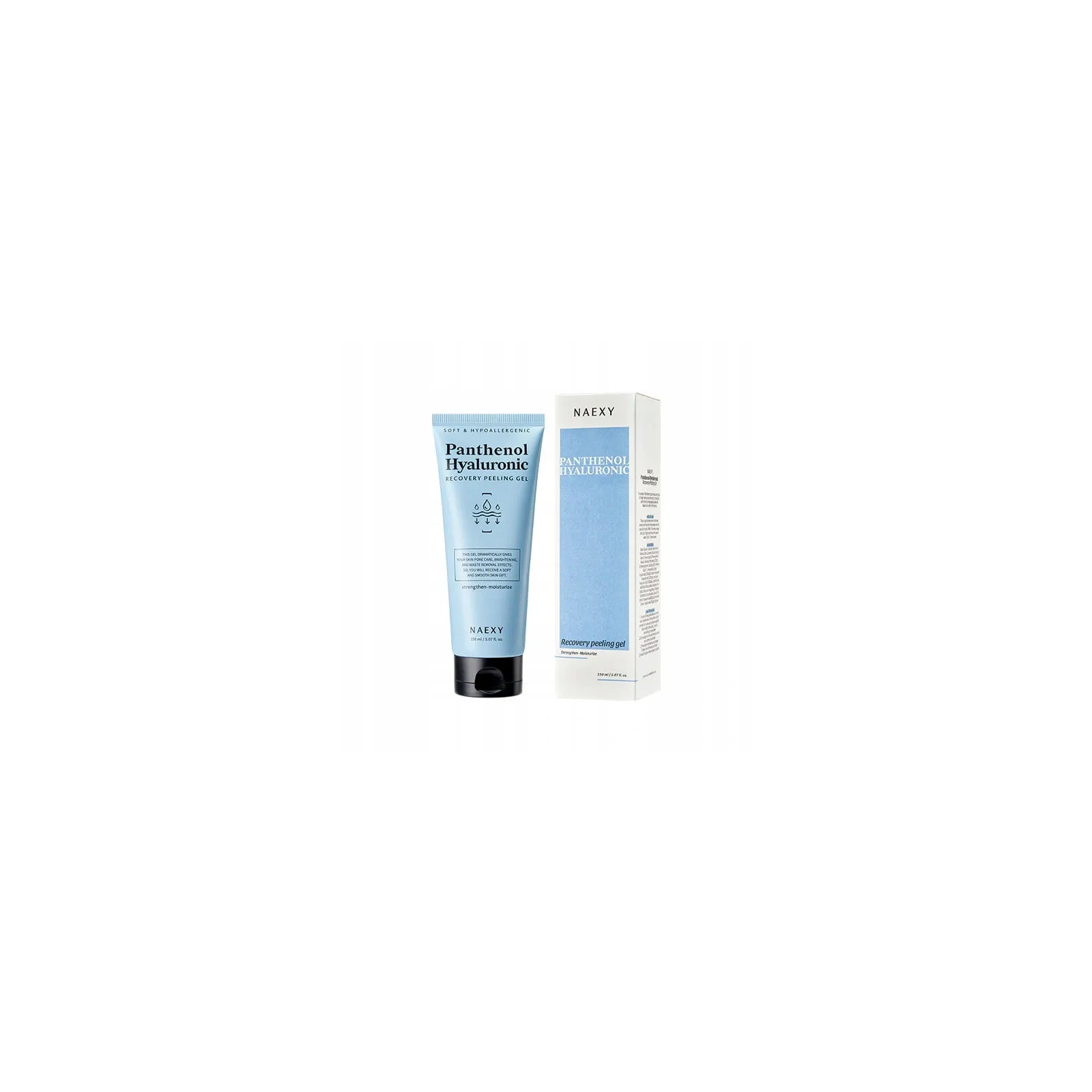 NAEXY Panthenol Hyaluronic peelingujący żel do twarzy Recovery Peeling Gel 150ml 