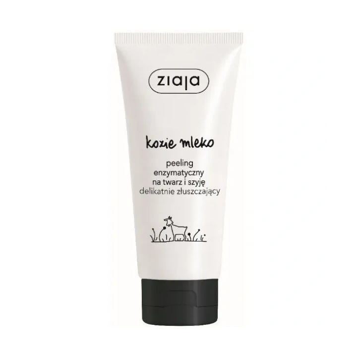 ZIAJA Kozie Mleko peeling enzymatyczny na twarz i szyję 75ml