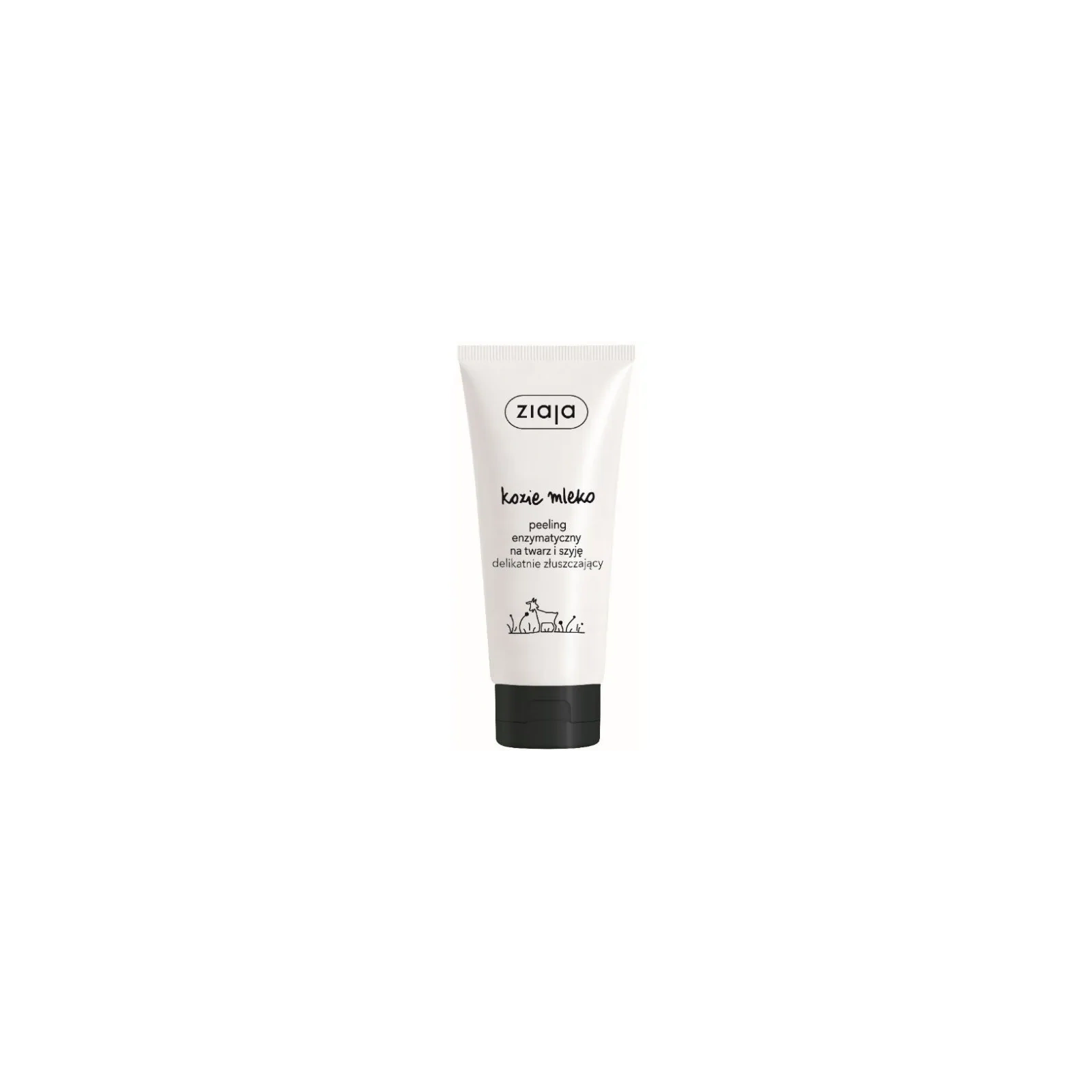 ZIAJA Kozie Mleko peeling enzymatyczny na twarz i szyję 75ml