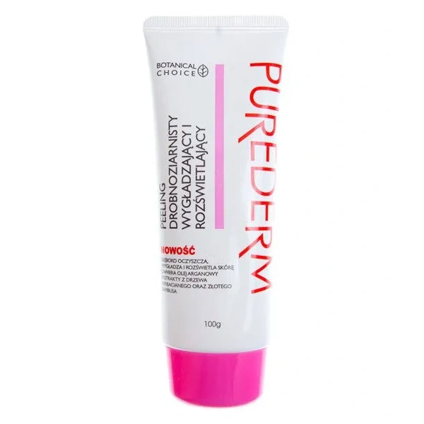 PUREDERM peeling drobnoziarnisty wygładzający i rozświetlający do twarzy 100g