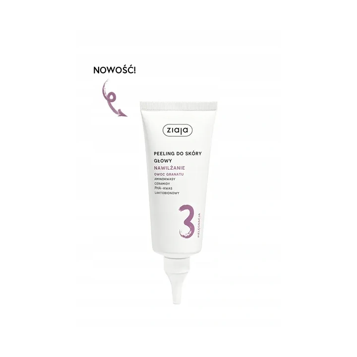 ZIAJA Owoc Granatu peeling do skóry głowy 3 Nawilżanie 100ml 