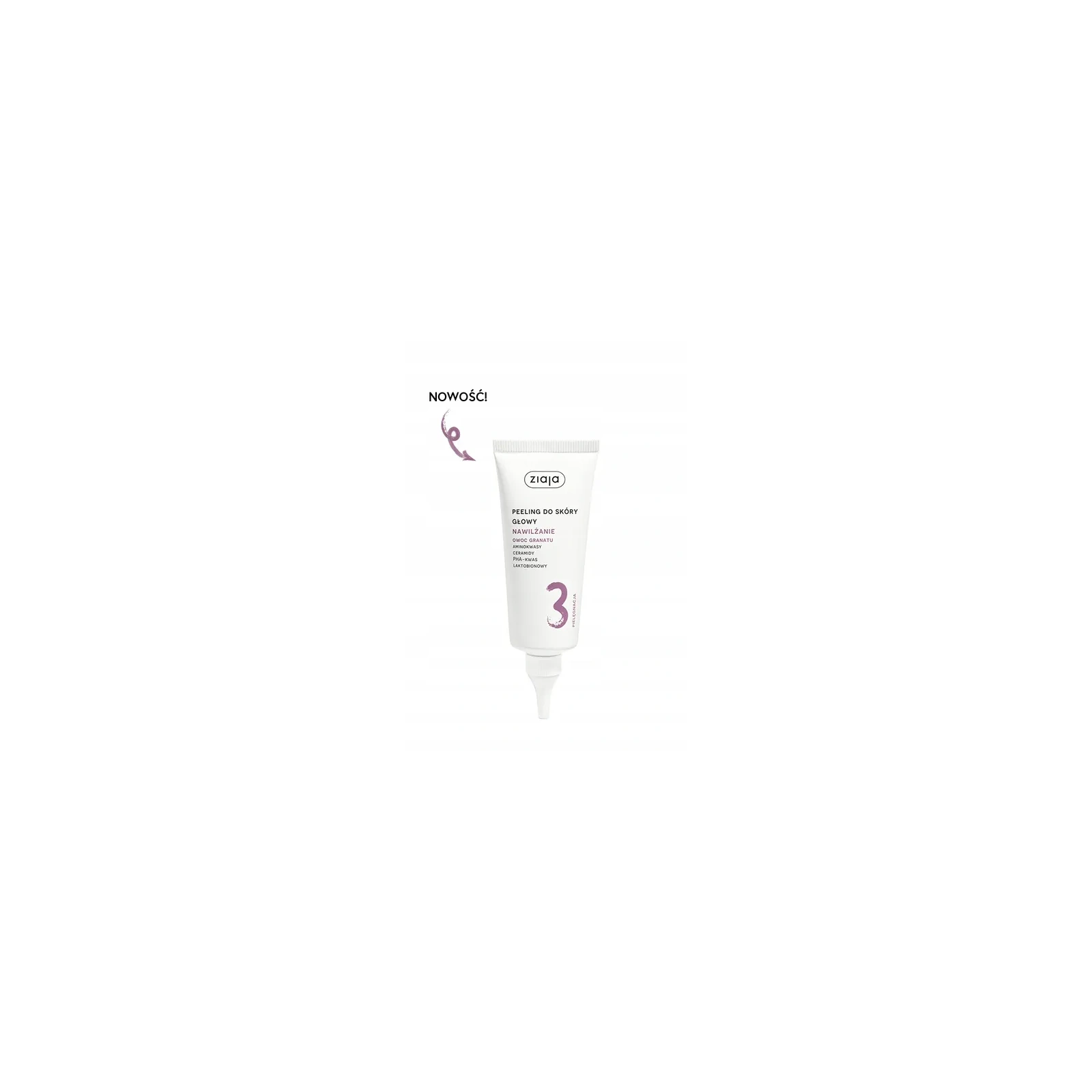 ZIAJA Owoc Granatu peeling do skóry głowy 3 Nawilżanie 100ml 