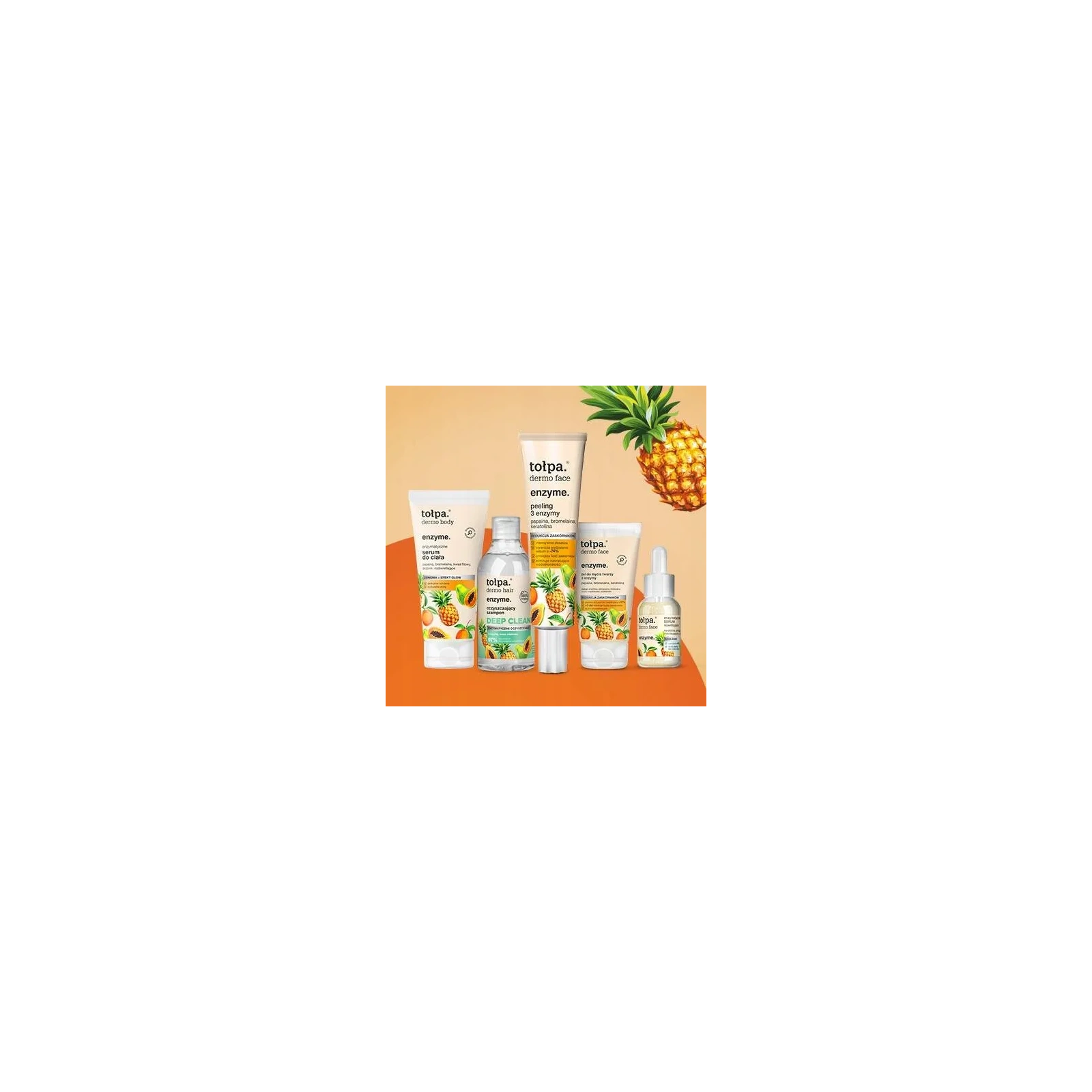 TOŁPA Dermo Face Enzyme enzymatyczny peeling to twarzy Mikrodermabrazja 3 Enzymy 40ml 