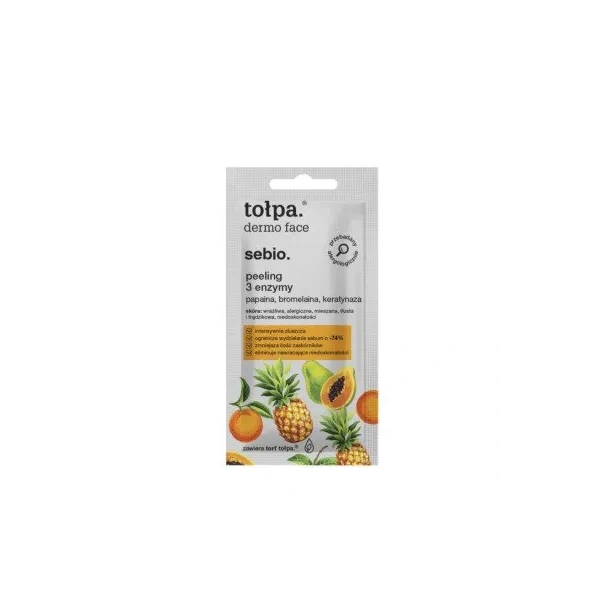 Tołpa TOŁPA Sebio peeling 3 Enzymy saszetka 8ml — Składniki i ocena