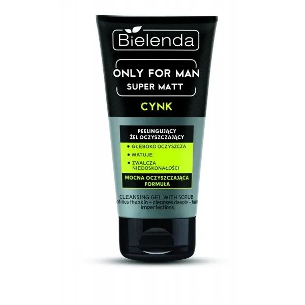 BIELENDA Only For Man Super Matt peelingujący żel Oczyszczający 150g