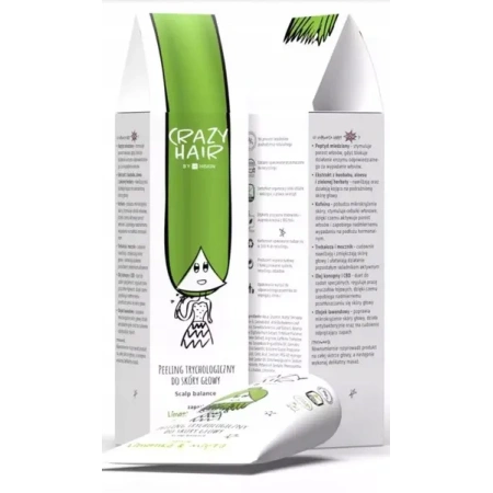 HISKIN Crazy Hair peeling trychologiczny do skóry głowy Limonka & Mięta 100ml 