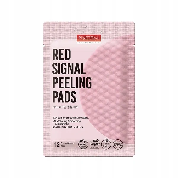 PUREDERM płatki do twarzy peelingująco złuszczające Red Signal Peeling 2szt