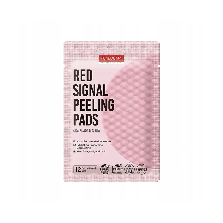 PUREDERM płatki do twarzy peelingująco złuszczające Red Signal Peeling 2szt