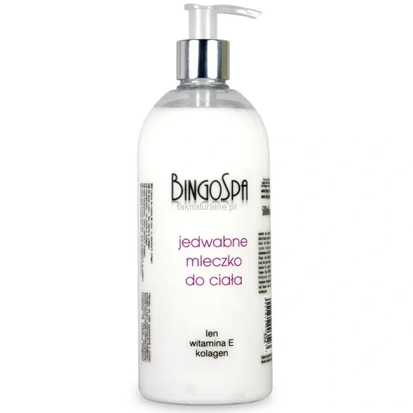 BINGOSPA Jedwabne mleczko do ciała Witamina E 500ml