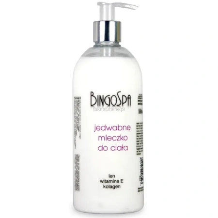 BINGOSPA Jedwabne mleczko do ciała Witamina E 500ml