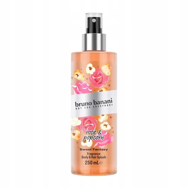 BRUNO BANANI mgiełka do ciała i włosów Sweet Fantasy Rose & Popcorn 250ml