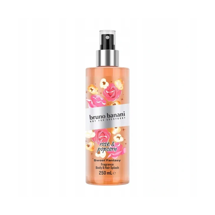 BRUNO BANANI mgiełka do ciała i włosów Sweet Fantasy Rose & Popcorn 250ml