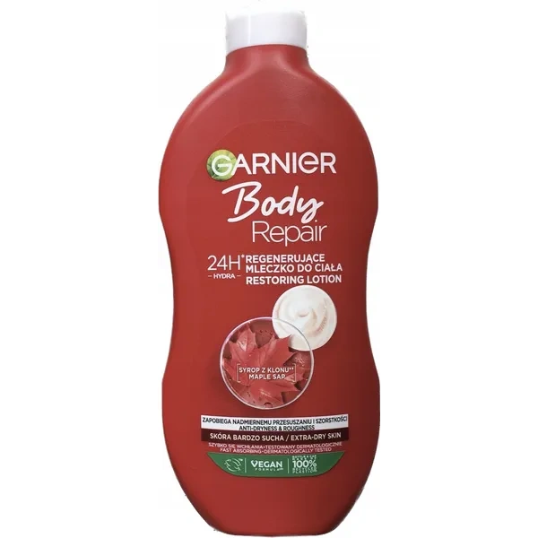 GARNIER Body Repair mleczko do ciała regenerujące z Syropem z Klonu 400ml
