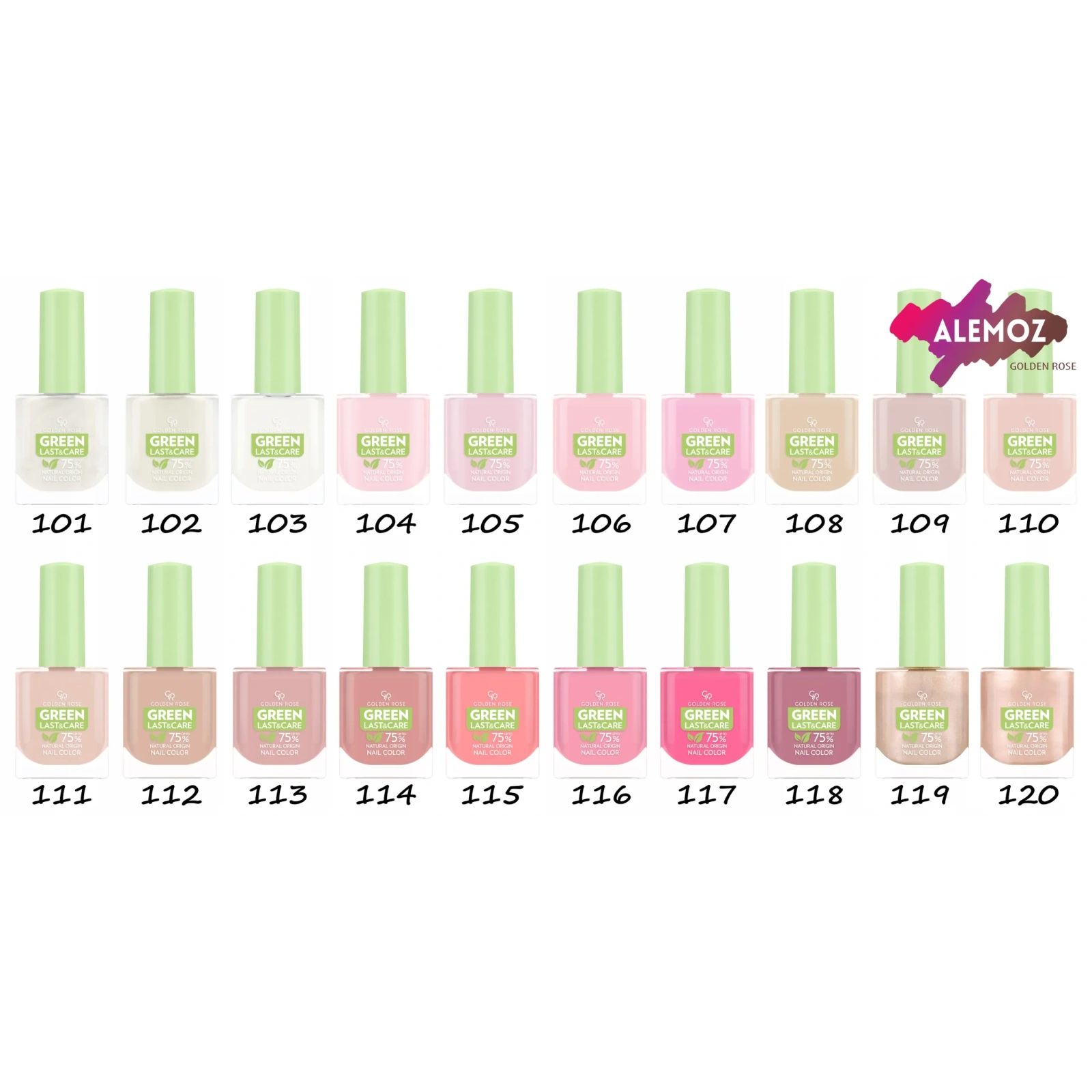 GOLDEN ROSE Green lakier do paznokci 174 10,2ml