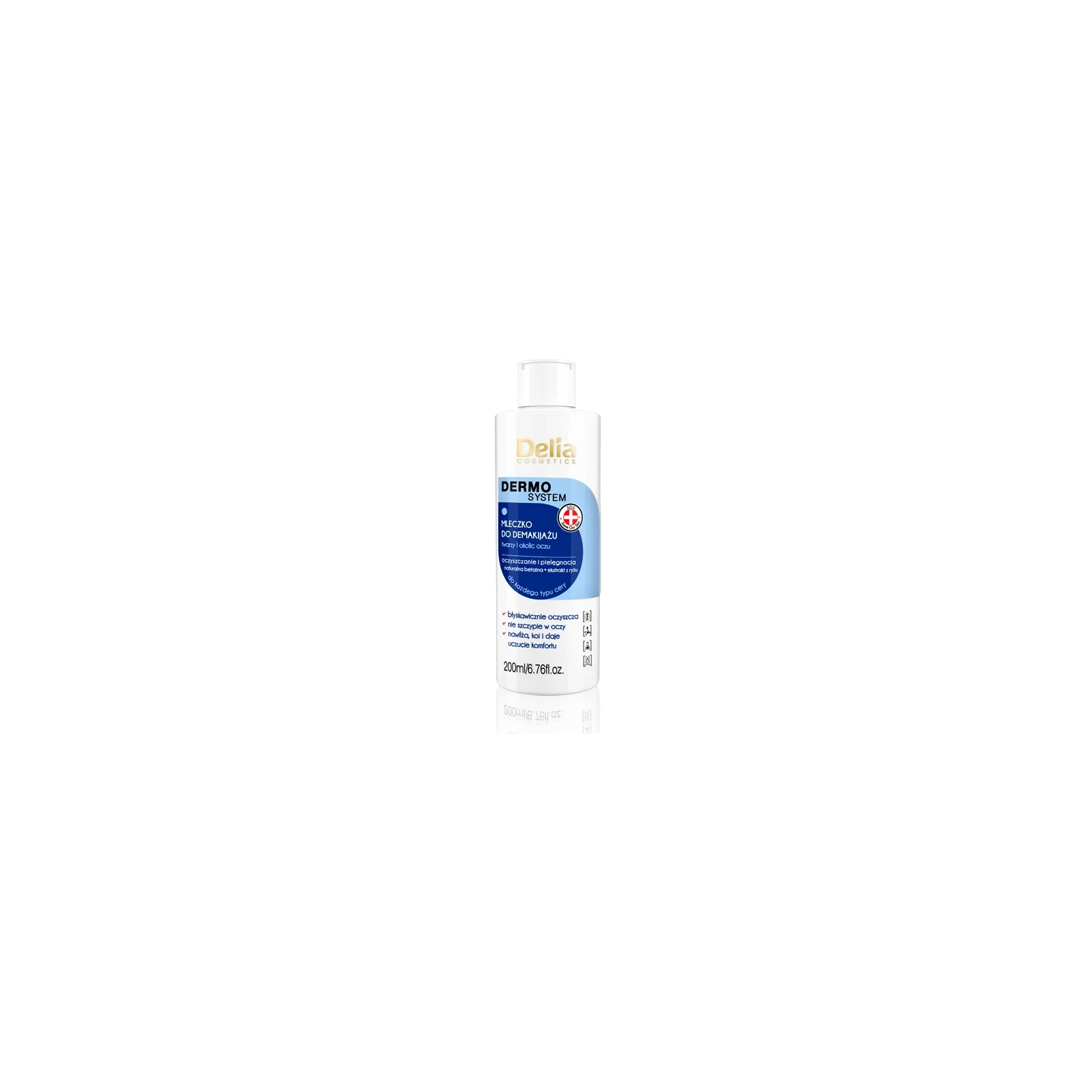 DELIA Dermo System mleczko do demakijażu twarzy i oczu 200ml