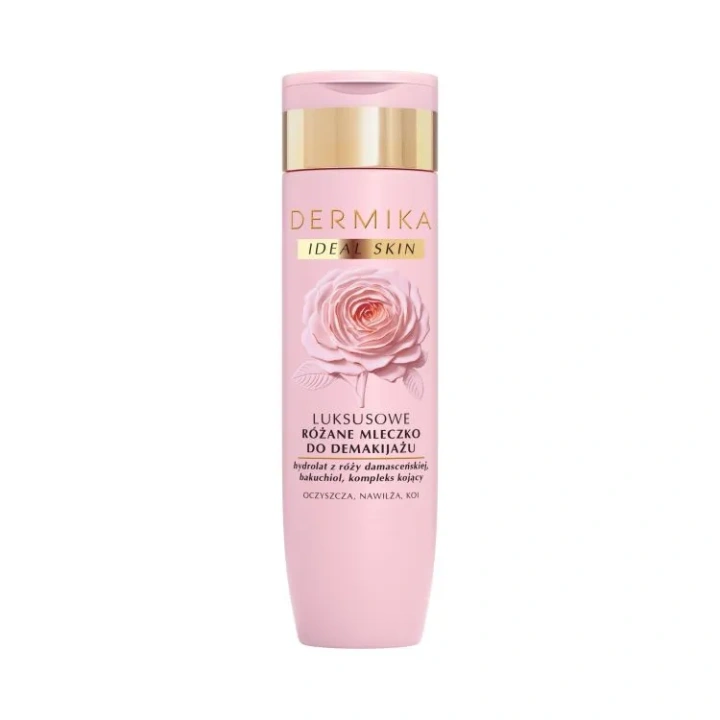 DERMICA Ideal Skin luksusowe różane mleczko do demakijażu 200ml