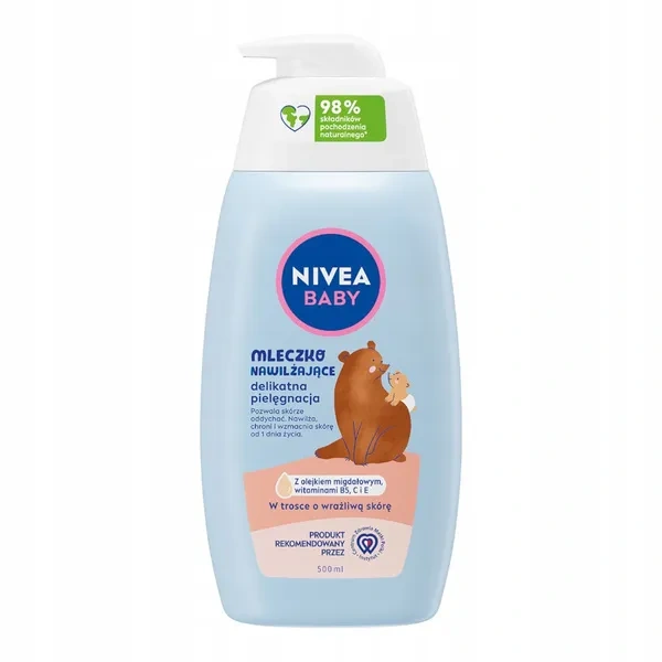 NIVEA Baby Nowa Formuła mleczko do ciała nawilżające Delikatna Pielęgnacja 500ml