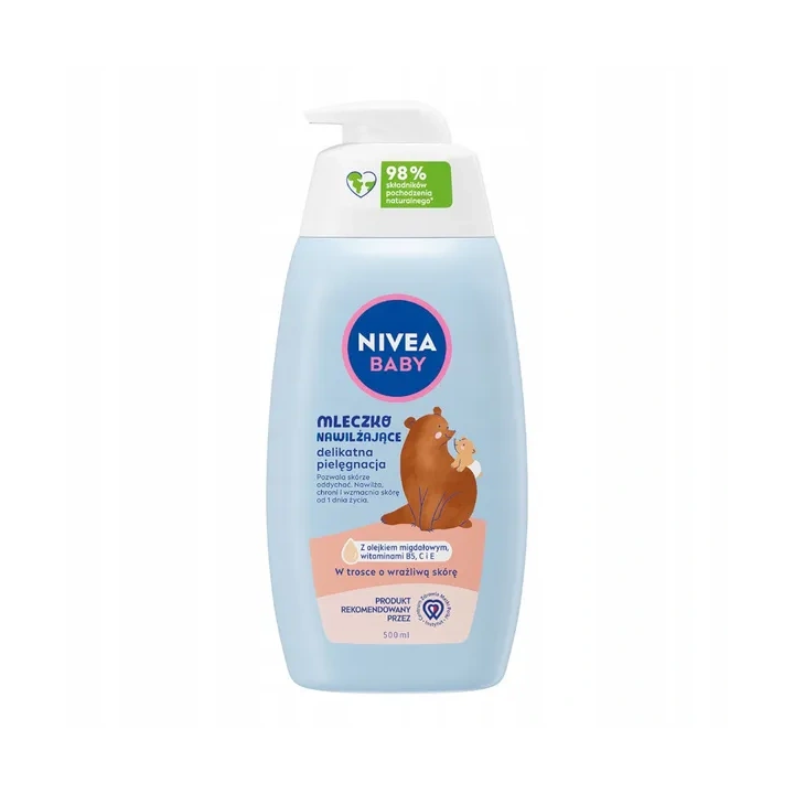 NIVEA Baby Nowa Formuła mleczko do ciała nawilżające Delikatna Pielęgnacja 500ml
